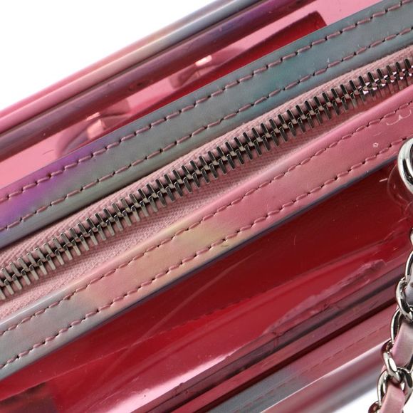 Chanel Filigree Vertical Vanity Case PVC with Lambskin Pink, Multicolor - Picture 7 of 8